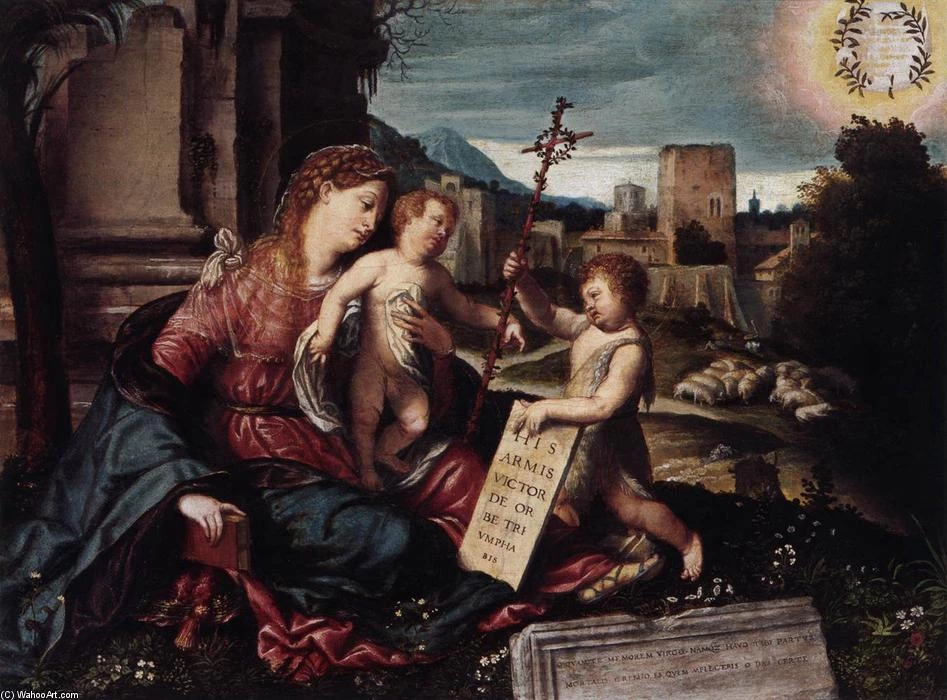 Il Moretto-246-Madonna col Bambino e Giovannino-LIECHTENSTEIN MUSEUM (VIENNA, AUSTRIA)